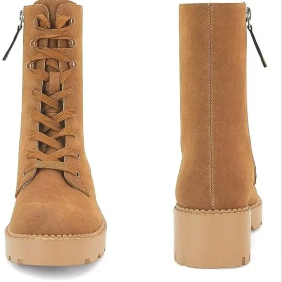 (A-2922) ZBY Women's Combat Boots Sz 8.5 - Picture 9 of 11